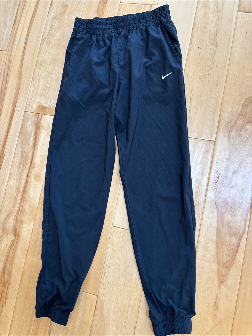 Nike Junior Black Jogger Pants with Swoosh